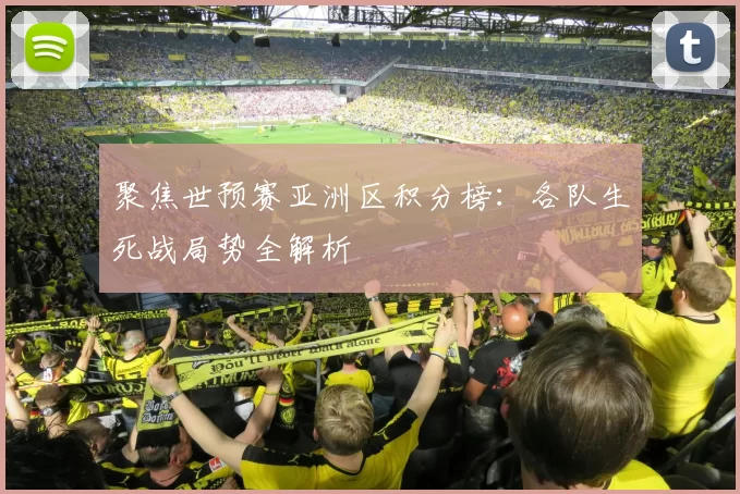 聚焦世预赛亚洲区积分榜:各队生死战局势全解析