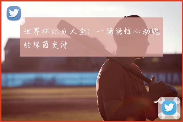 世界杯比分大全：一场场惊心动魄的绿茵史诗